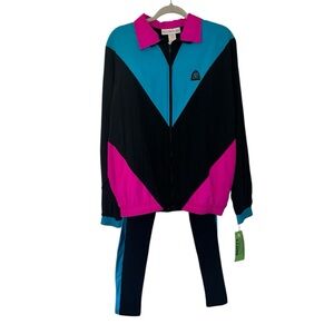 Vintage 70s 80s Athletic Workout Set Sport Stuit Fitness Women’s Size Medium!